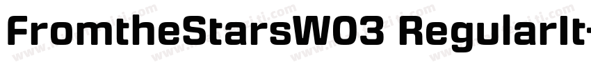 FromtheStarsW03 RegularIt字体转换